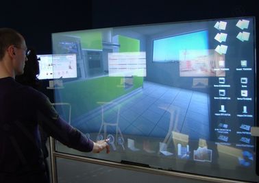 Transparent Rear Holographic Projection Film 3d Screen For Window Display